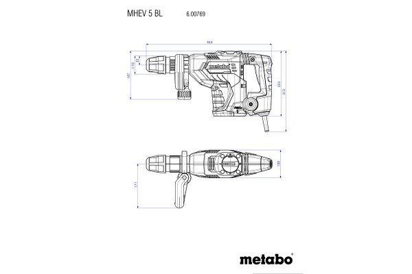 Отбойный молоток Metabo MHEV 5 BL